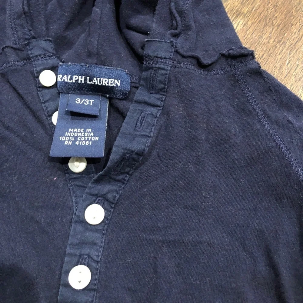 Ralph Lauren size 3t long sleeve top with hood